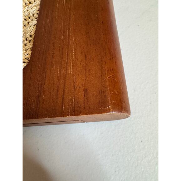 Vintage Style Twine Woven & Wood Clutch - Picture 5 of 5